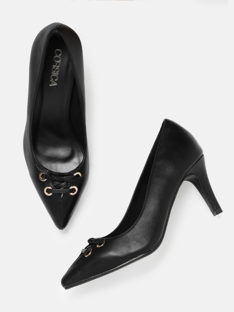 

CORSICA Women Black Solid Pumps