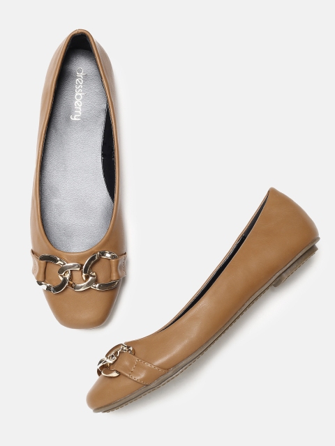 

DressBerry Women Brown Ballerinas