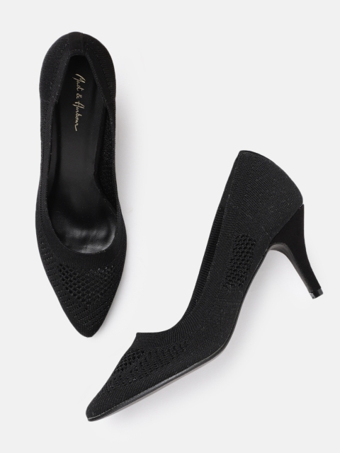 

Mast & Harbour Women Black Solid Pumps
