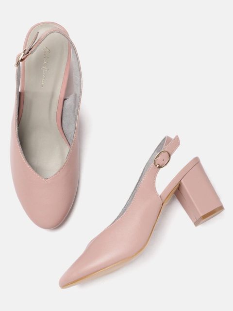 

Mast & Harbour Women Pink Solid Pumps