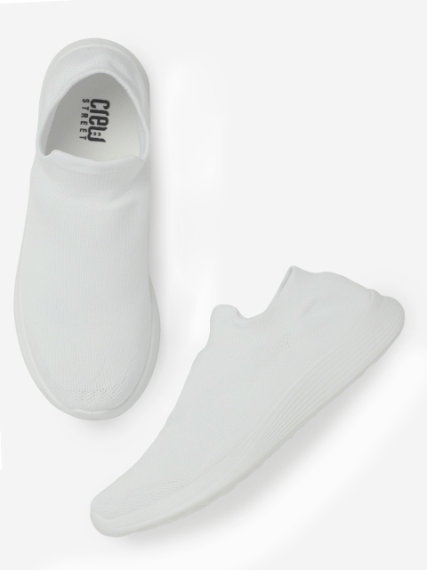 

Crew STREET Men White Slip-On Sneakers