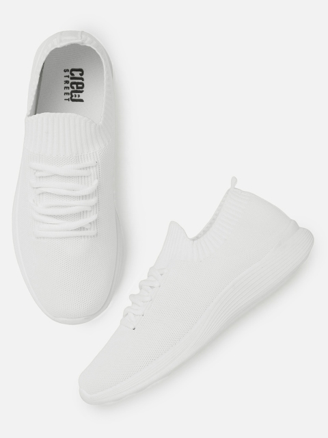 

Crew STREET Men White Slip-On Sneakers