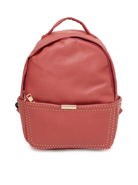 

Caprese Women Orange Embellished Backpack