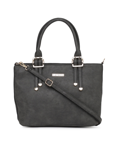 

Caprese Black Solid Shoulder Bag