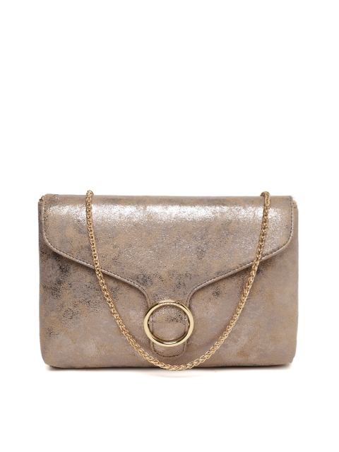 

Caprese Gold-Toned & Silver-Toned Textured Sling Bag