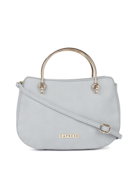 

Caprese Grey Textured Handheld Bag