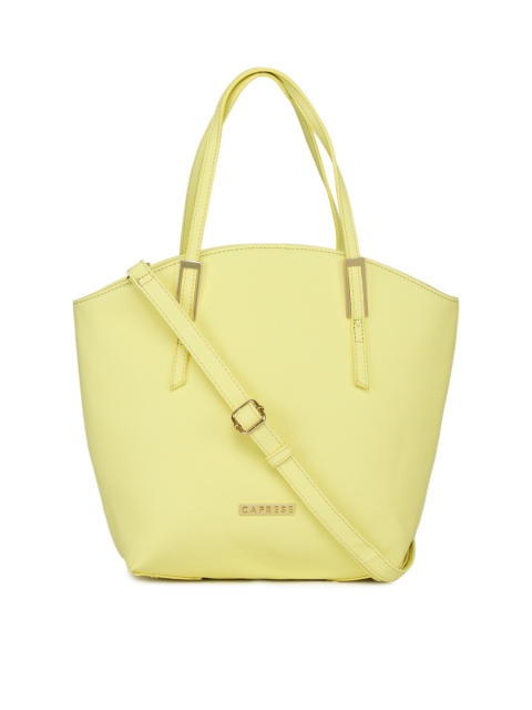 

Caprese Yellow Solid Handheld Bag