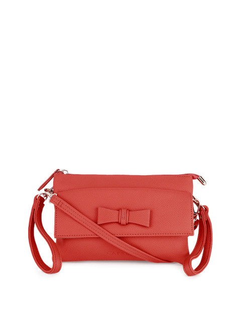 

Caprese Red Solid Sling Bag