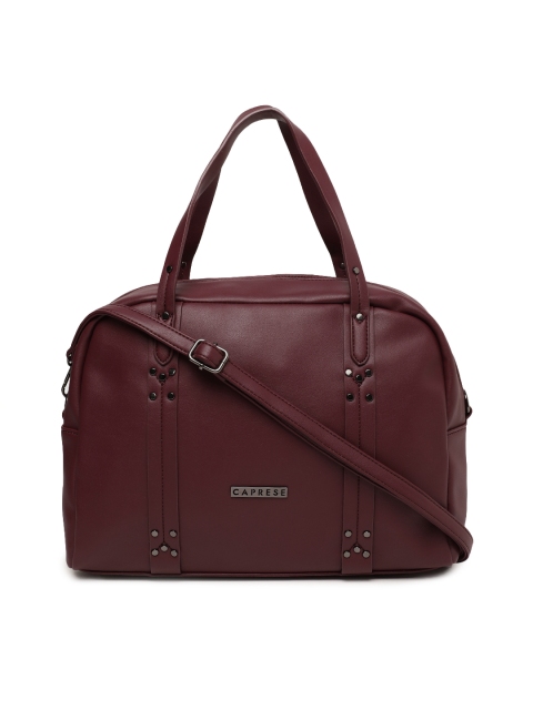 

Caprese Burgundy Solid Handheld Bag