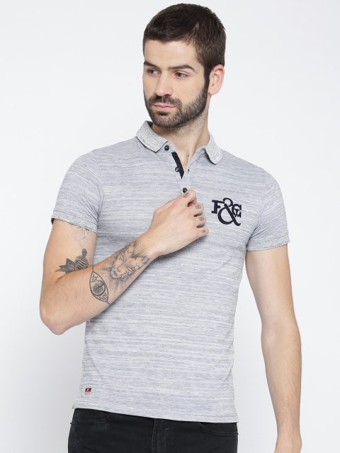 

Fort Collins Men Blue Solid Polo Collar T-shirt