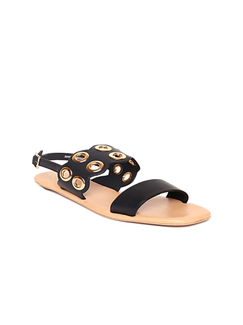 

Catwalk Women Black Solid Open Toe Flats