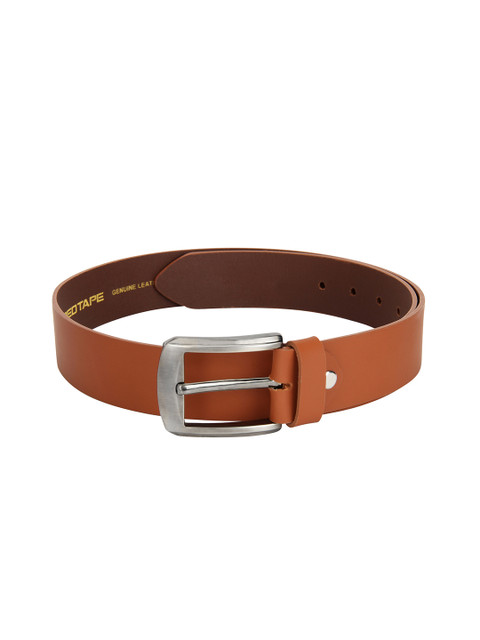 

Red Tape Men Tan Textured Leather Belt