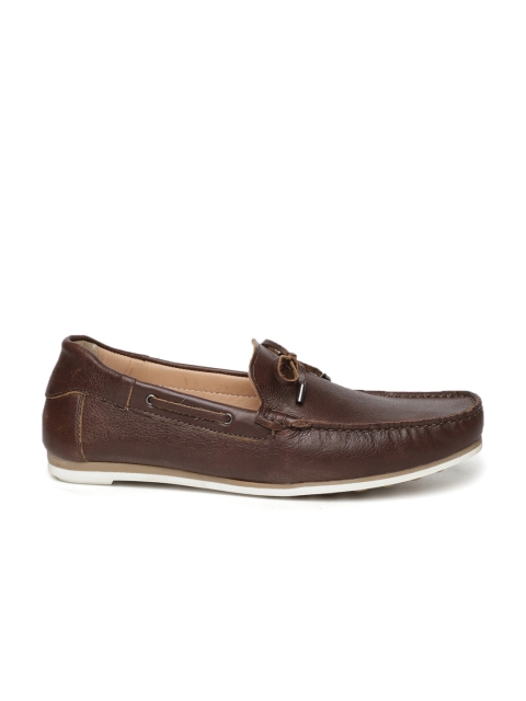 

Carlton London Men Brown Leather Loafers