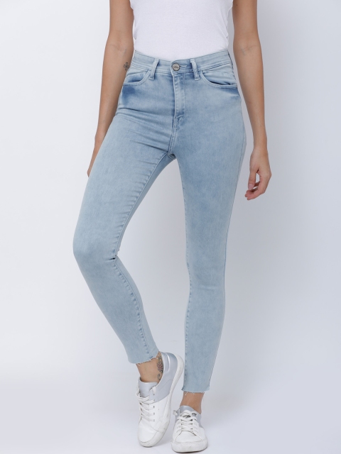 

Tokyo Talkies Women Blue Super Skinny Fit Mid-Rise Clean Look Stretchable Jeans