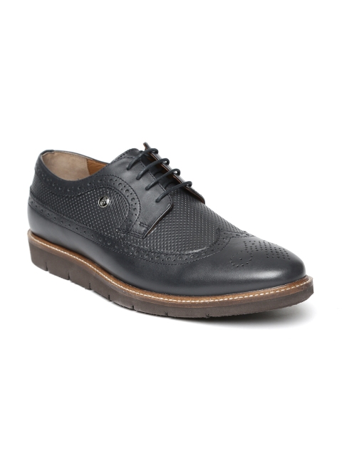 

Hush Puppies Men Navy Blue Leather Brogues