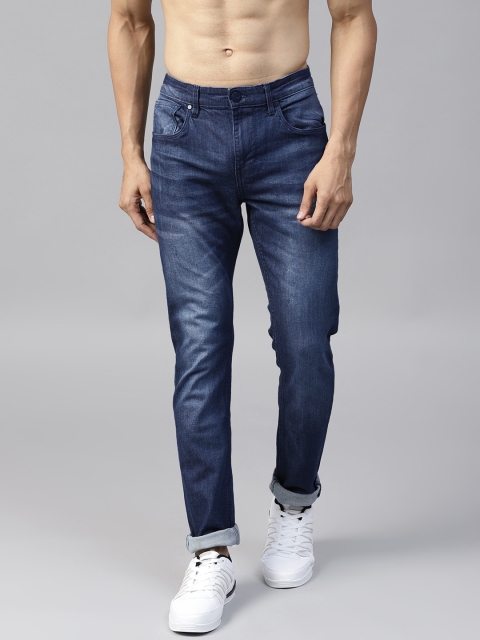 

HRX by Hrithik Roshan Men Blue Skinny Fit Mid-Rise Clean Look Stretchable Jeans