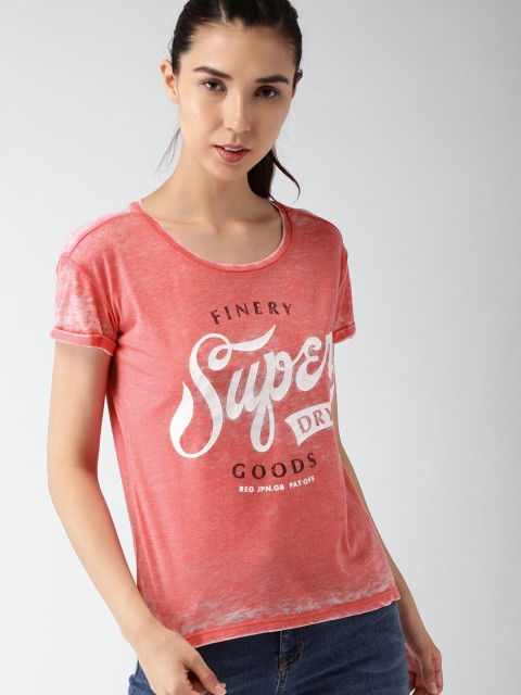 

Superdry Women Pink Dyed Round Neck T-shirt