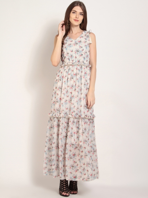 

RARE Women Off-White Printed Maxi Dress