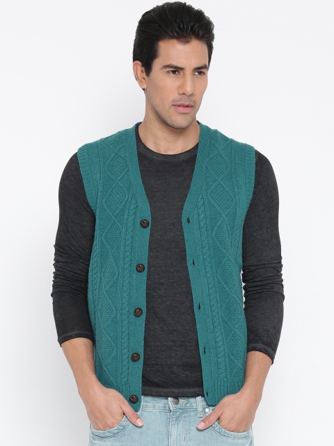 

U.S. Polo Assn. Men Green Woollen Cardigan