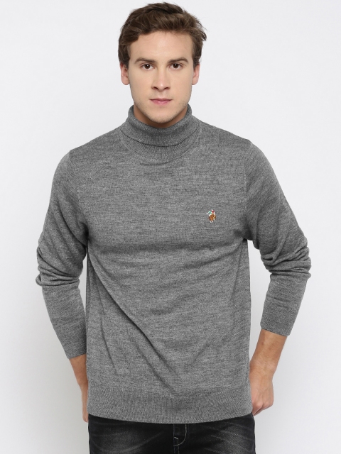 

U.S. Polo Assn. Men Grey Woollen Sweater