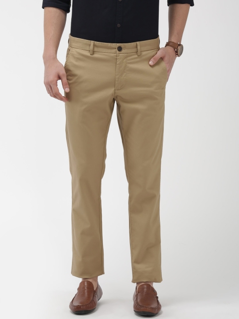

Indian Terrain Men Beige Brooklyn Solid Slim Fit Chinos