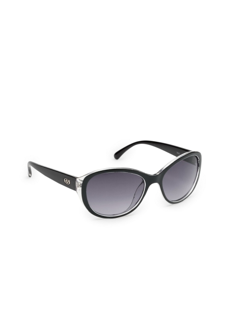 

Get Glamr Women Oval Sunglasses SG-LT-9442-90, Black
