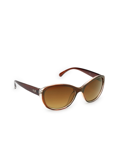 

Get Glamr Women Oval Sunglasses SG-LT-9442-90-BROWN