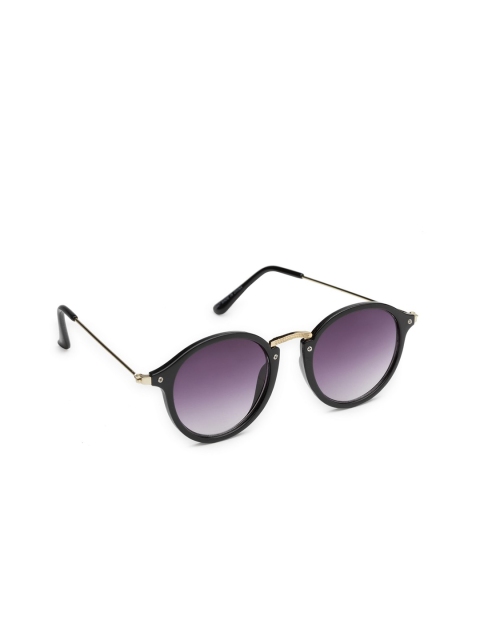 

Get Glamr Women Round Sunglasses SG-LT-MT-11-45-BLGL, Black