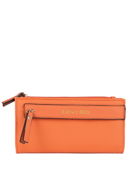 

E2O Women Orange Solid Two Fold Wallet