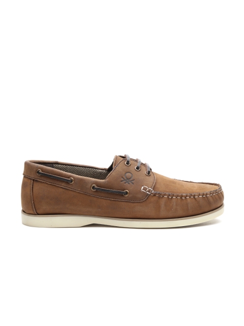 

United Colors of Benetton Men Brown Boat Shoes