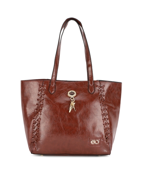 

E2O Brown Solid Shoulder Bag