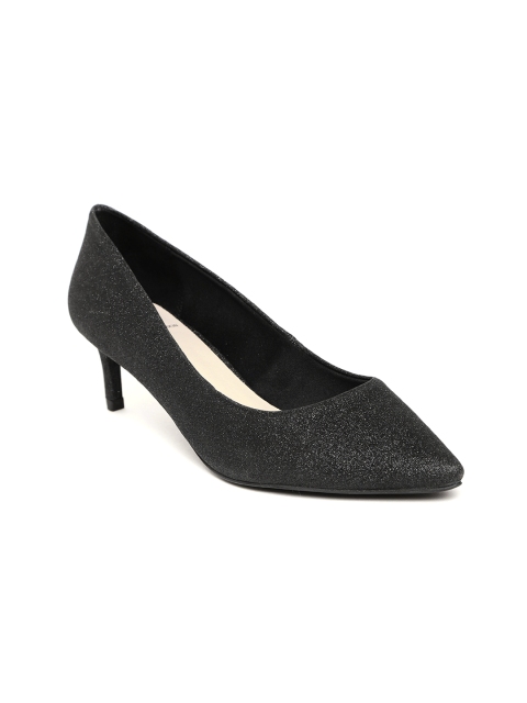 

Carlton London Women Black Pumps with Shimmer Detail