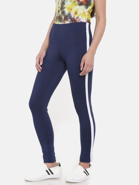 

Go Colors Women Navy Blue Solid Ankle-Length Jeggings