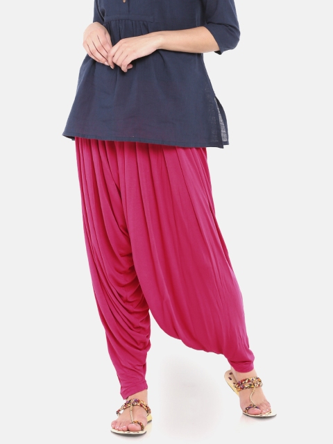 

Go Colors Women Pink Relaxed Fit Solid Wrinkle Resistant Patiala