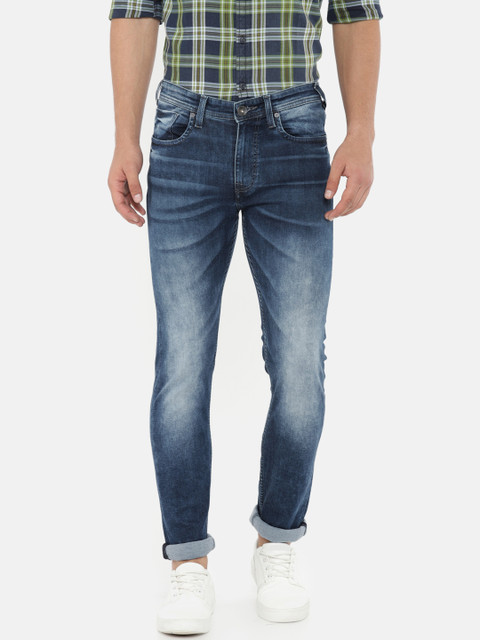 

Pepe Jeans Men Blue Slim Fit Mid-Rise Clean Look Stretchable Jeans