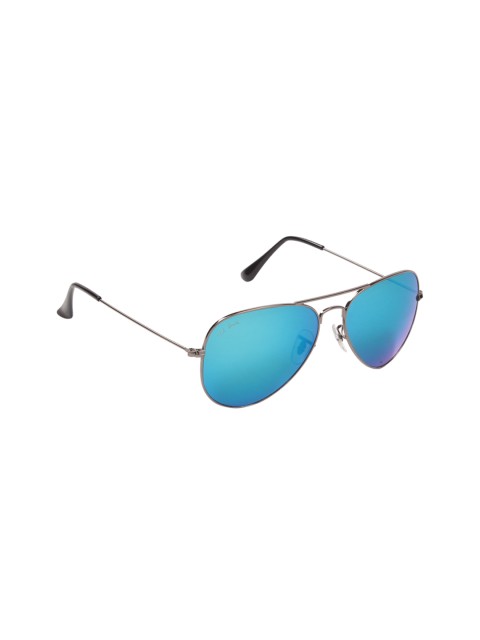 

Ted Smith Unisex Aviator Sunglasses TS3025 GUN/BLU, Blue