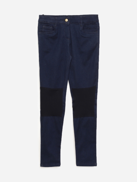 

Fame Forever by Lifestyle Girls Navy Blue Skinny Fit Mid-Rise Clean Look Jeans