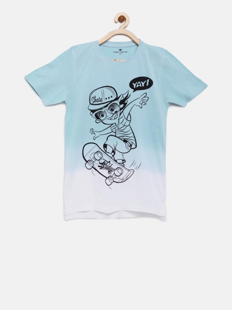 

Fame Forever by Lifestyle Boys Blue Printed Round Neck T-shirt