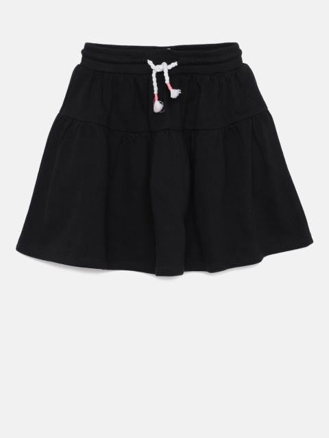 

Juniors by Lifestyle Girls Black Solid Flared Skirt
