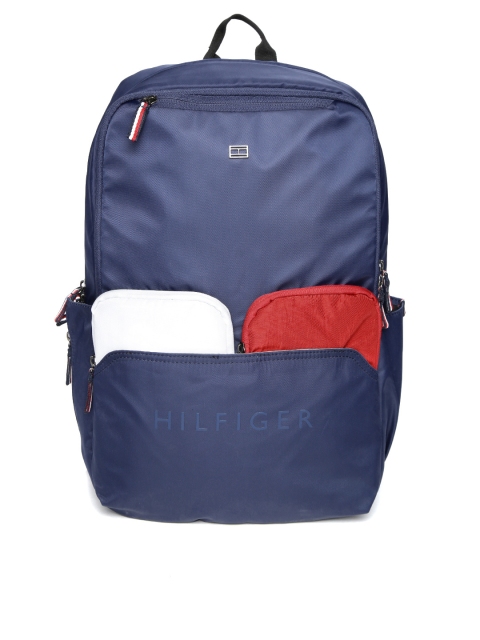 

Tommy Hilfiger Men Navy Blue Solid Laptop Backpack