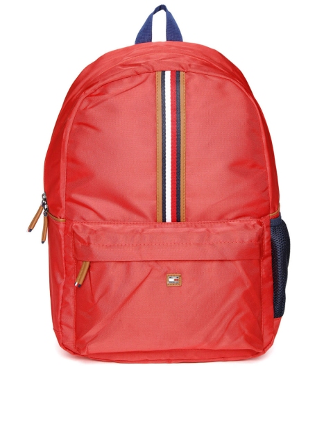 

Tommy Hilfiger Men Red Solid Laptop Backpack