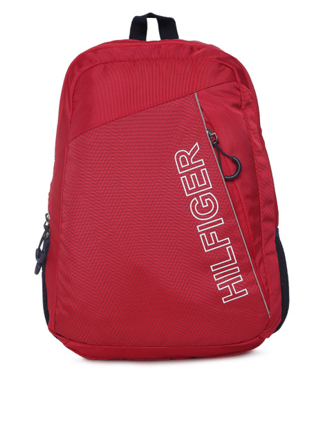 

Tommy Hilfiger Men Red Brand Logo Backpack