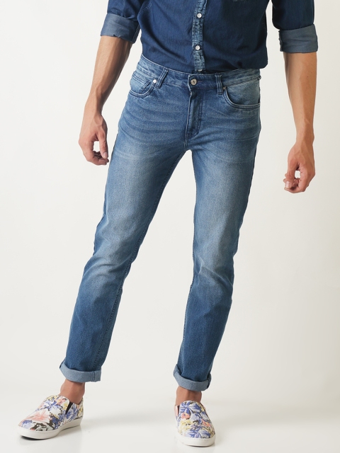 

Blue Saint Men Blue Slim Fit Mid-Rise Clean Look Jeans