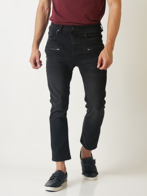 

Blue Saint Men Black Slim Fit Mid-Rise Clean Look Stretchable Jeans