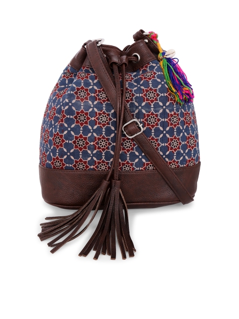 

Vivinkaa Blue Printed Sling Bag