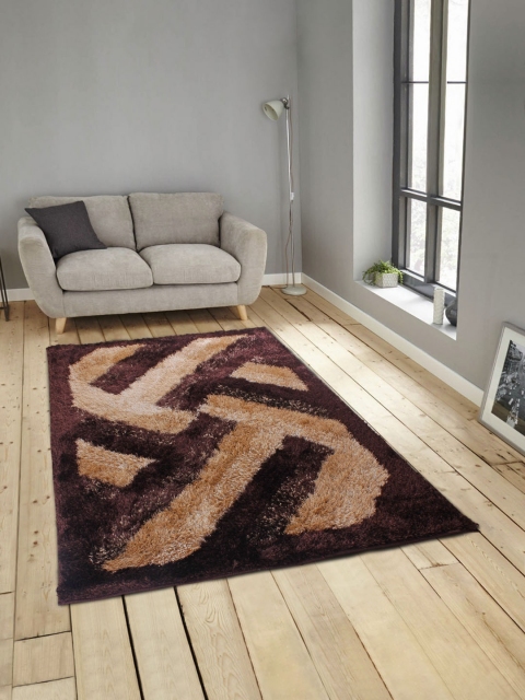 

ROMEE Brown & Beige Patterned Carpet