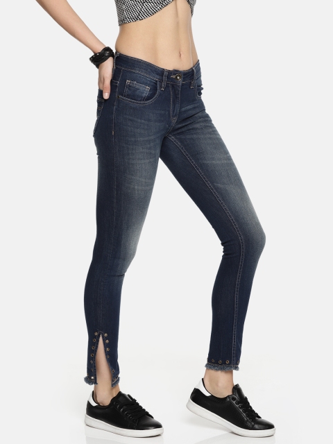 

Roadster Women Blue Skinny Fit Mid-Rise Clean Look Stretchable Jeans