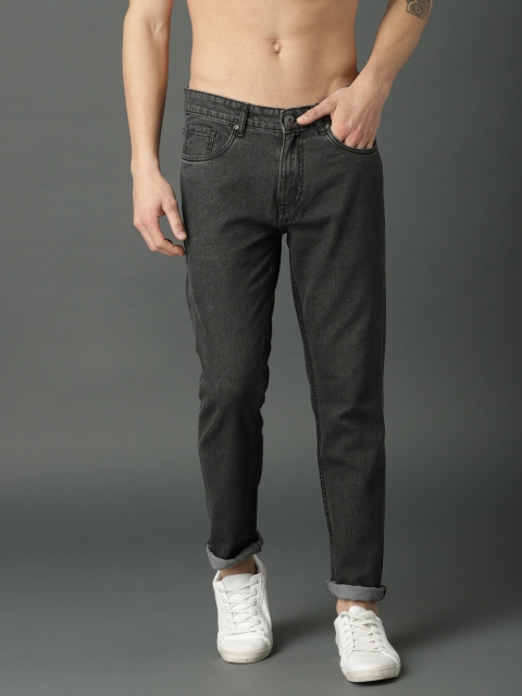

Roadster Men Black Slim Fit Mid-Rise Clean Look Jeans