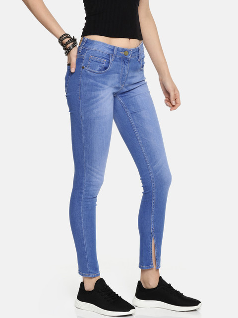 

Roadster Women Blue Skinny Fit Mid-Rise Clean Look Stretchable Jeans