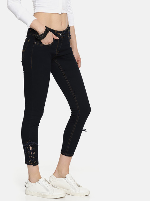 

Roadster Women Blue Skinny Fit Mid-Rise Clean Look Stretchable Jeans